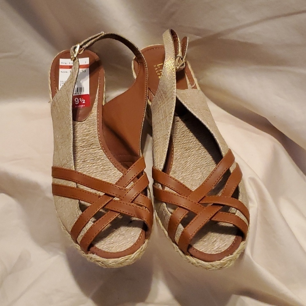 Ralph Lauren Candice Wedges SZ 9.5